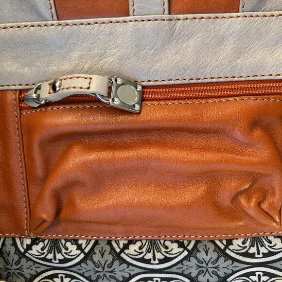 Joanel Orange Leather Flap Crossbody with Stone Trim – US OS - Picture 8 of 11